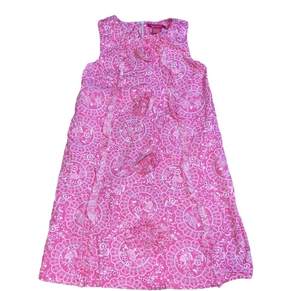 Lilly Wicket Pink Girls Shift Dress Sz 8